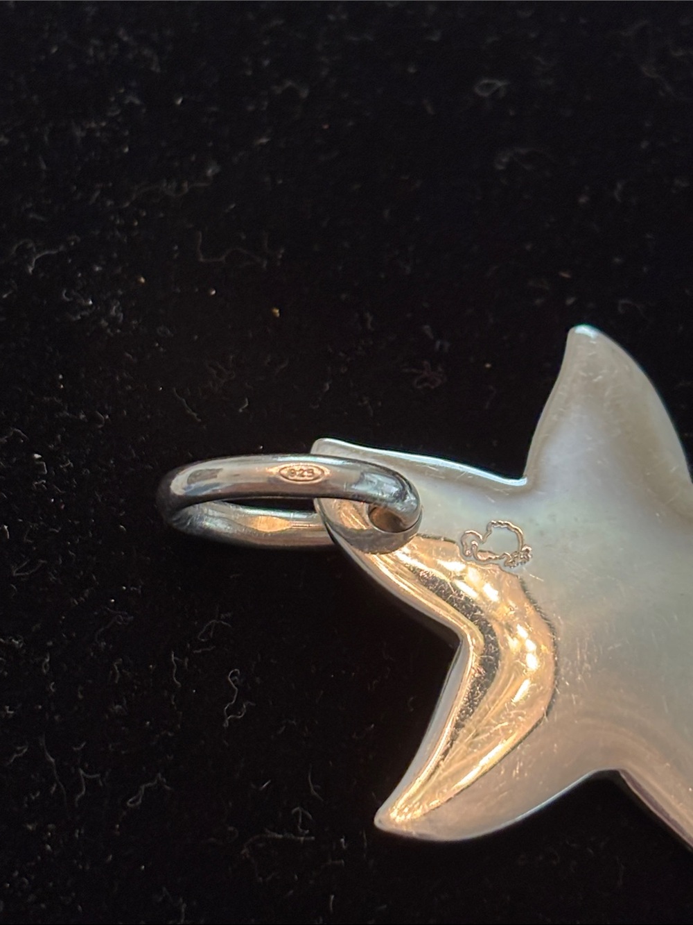 Sterling Silver Star Pendant - 925 Marked
